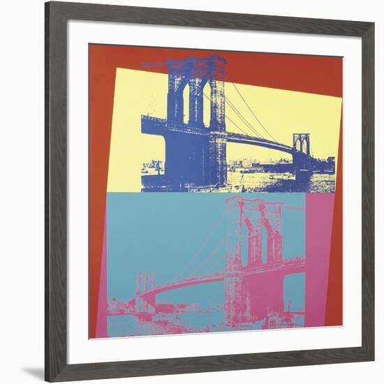 Brooklyn Bridge, c.1983-Andy Warhol-Framed Giclee Print