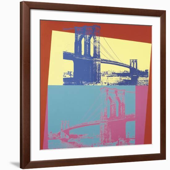 Brooklyn Bridge, c.1983-Andy Warhol-Framed Giclee Print