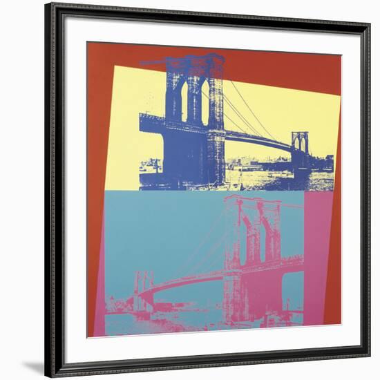 Brooklyn Bridge, c.1983-Andy Warhol-Framed Giclee Print