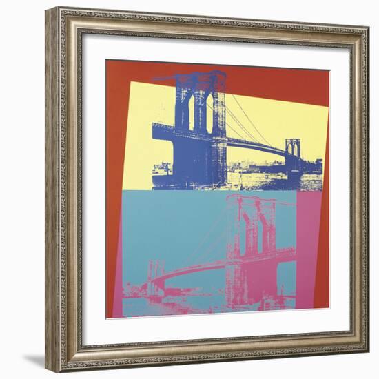 Brooklyn Bridge, c.1983-Andy Warhol-Framed Giclee Print