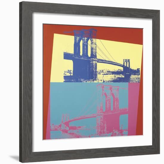 Brooklyn Bridge, c.1983-Andy Warhol-Framed Giclee Print