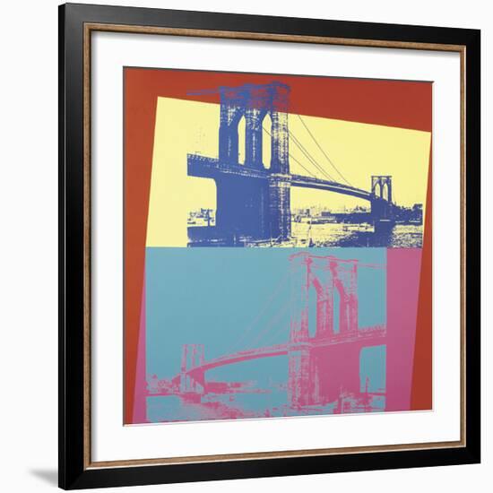 Brooklyn Bridge, c.1983-Andy Warhol-Framed Giclee Print