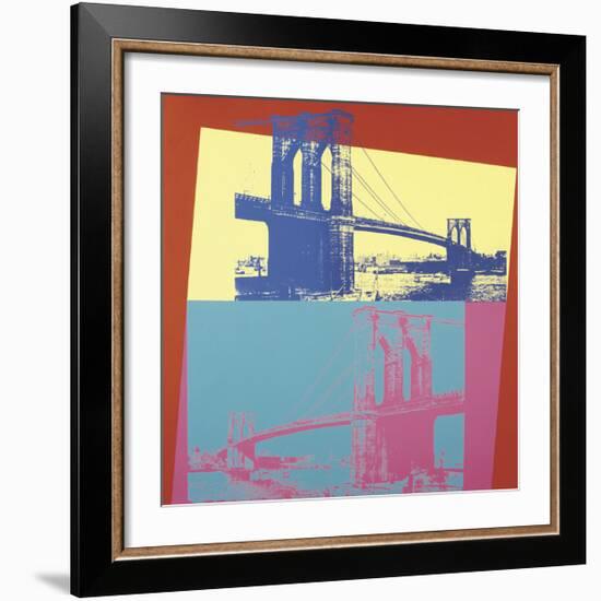 Brooklyn Bridge, c.1983-Andy Warhol-Framed Giclee Print