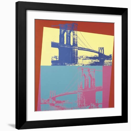 Brooklyn Bridge, c.1983-Andy Warhol-Framed Giclee Print