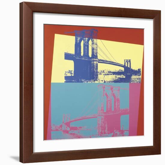 Brooklyn Bridge, c.1983-Andy Warhol-Framed Giclee Print