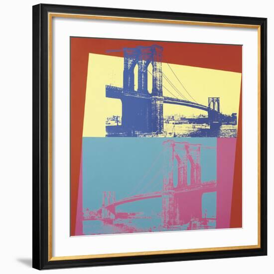 Brooklyn Bridge, c.1983-Andy Warhol-Framed Giclee Print