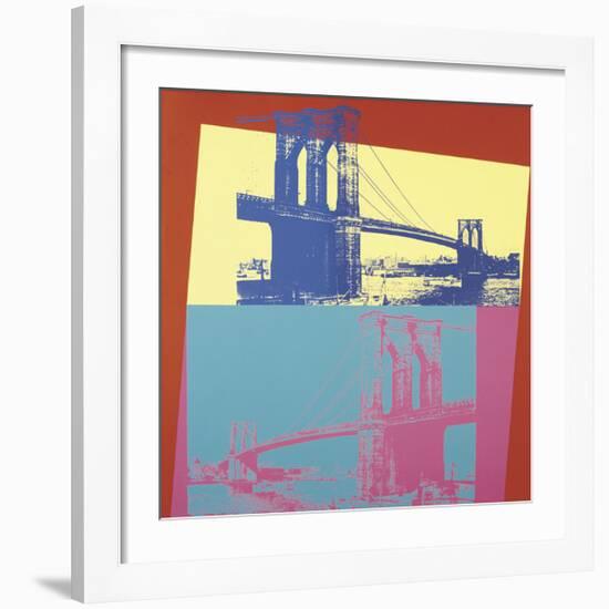 Brooklyn Bridge, c.1983-Andy Warhol-Framed Giclee Print