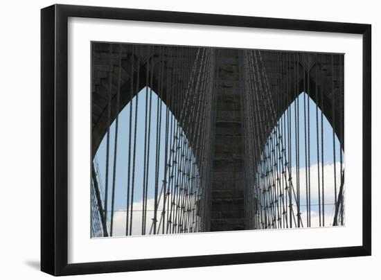 Brooklyn Bridge Cables-Robert Goldwitz-Framed Photographic Print