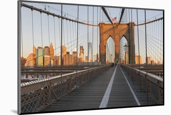 Brooklyn Bridge Direction Manhattan, New York City-Rainer Mirau-Mounted Photographic Print