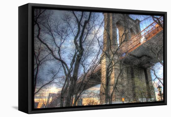 Brooklyn Bridge Early Spring-Robert Goldwitz-Framed Premier Image Canvas