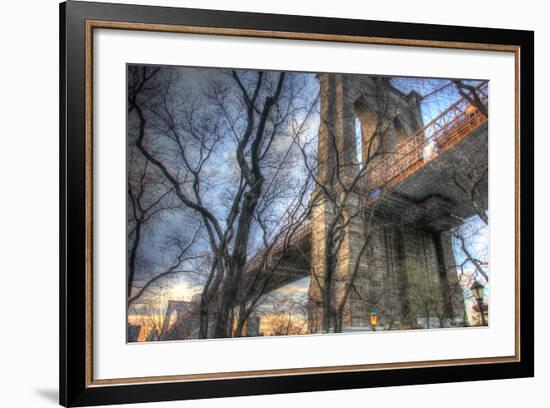Brooklyn Bridge Early Spring-Robert Goldwitz-Framed Photographic Print