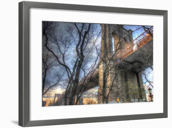 Brooklyn Bridge Early Spring-Robert Goldwitz-Framed Photographic Print