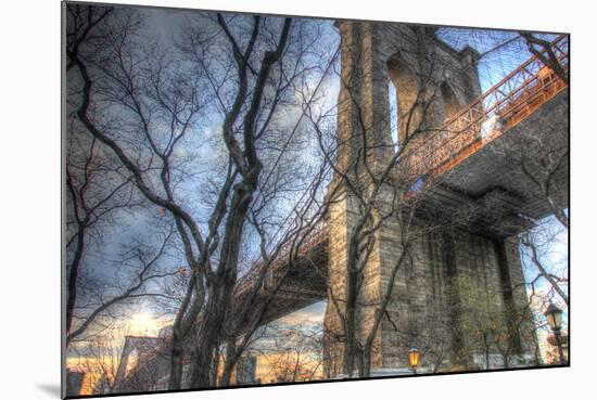 Brooklyn Bridge Early Spring-Robert Goldwitz-Mounted Photographic Print