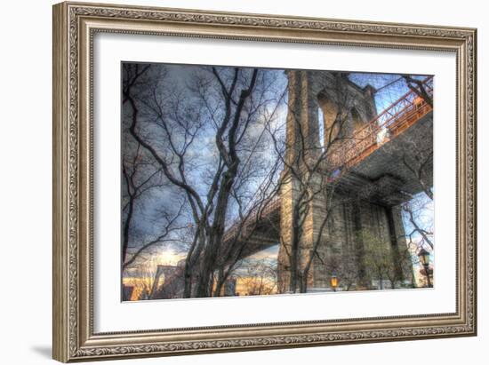 Brooklyn Bridge Early Spring-Robert Goldwitz-Framed Photographic Print