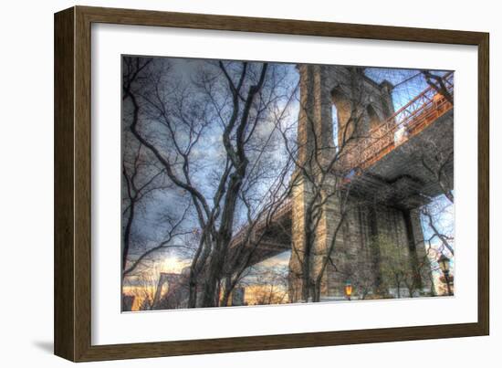 Brooklyn Bridge Early Spring-Robert Goldwitz-Framed Photographic Print