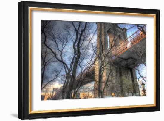 Brooklyn Bridge Early Spring-Robert Goldwitz-Framed Photographic Print