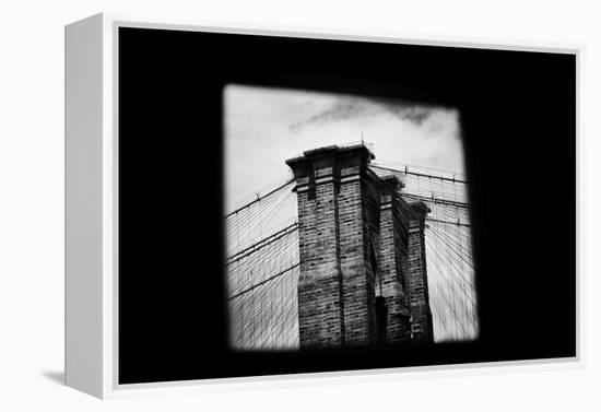 Brooklyn Bridge from Dumbo B/W-null-Framed Stretched Canvas