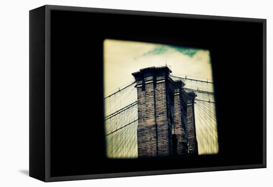 Brooklyn Bridge From Dumbo NYC-null-Framed Stretched Canvas