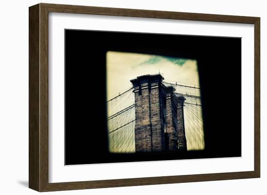 Brooklyn Bridge From Dumbo NYC-null-Framed Photo