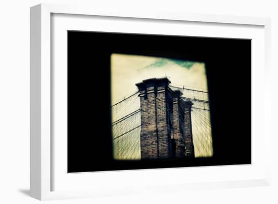 Brooklyn Bridge From Dumbo NYC-null-Framed Photo