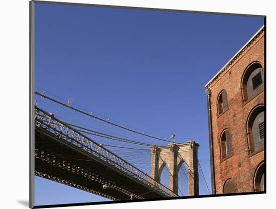 Brooklyn Bridge from Empire-Fulton Ferry State Park-Rudy Sulgan-Mounted Photographic Print