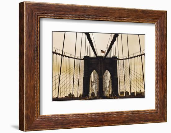 Brooklyn Bridge I-Erin Clark-Framed Art Print