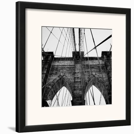 Brooklyn Bridge II-Nicholas Biscardi-Framed Art Print