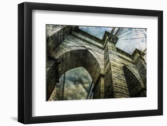 Brooklyn Bridge II-Richard James-Framed Art Print