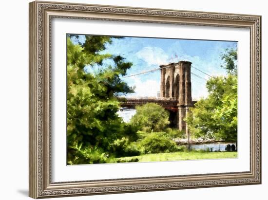 Brooklyn Bridge II-Philippe Hugonnard-Framed Giclee Print