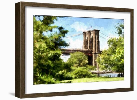 Brooklyn Bridge II-Philippe Hugonnard-Framed Giclee Print