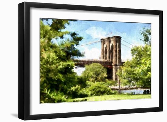 Brooklyn Bridge II-Philippe Hugonnard-Framed Giclee Print