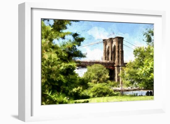 Brooklyn Bridge II-Philippe Hugonnard-Framed Giclee Print