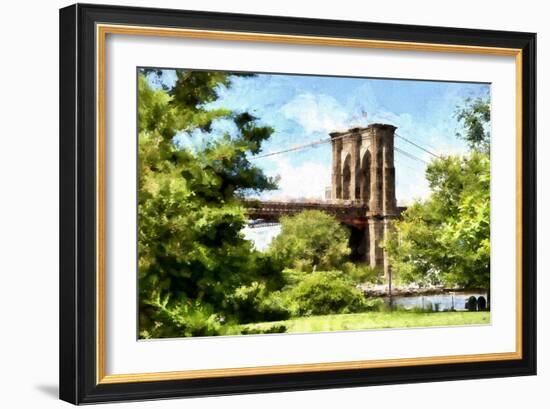 Brooklyn Bridge II-Philippe Hugonnard-Framed Giclee Print