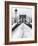 Brooklyn Bridge in Snow-Igor Maloratsky-Framed Art Print