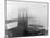 Brooklyn Bridge in the Fog-Andreas Feininger-Mounted Photographic Print