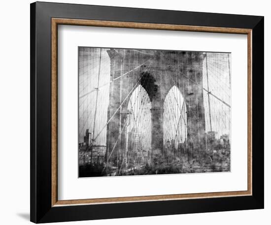 Brooklyn Bridge in Verichrome-Evan Morris Cohen-Framed Photographic Print