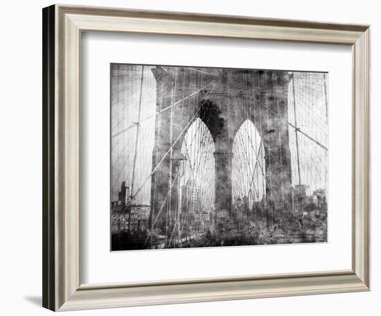 Brooklyn Bridge in Verichrome-Evan Morris Cohen-Framed Photographic Print