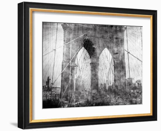 Brooklyn Bridge in Verichrome-Evan Morris Cohen-Framed Photographic Print