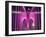 Brooklyn Bridge Lit Purple-Alan Schein-Framed Premium Photographic Print