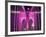 Brooklyn Bridge Lit Purple-Alan Schein-Framed Photographic Print