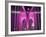 Brooklyn Bridge Lit Purple-Alan Schein-Framed Photographic Print