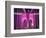 Brooklyn Bridge Lit Purple-Alan Schein-Framed Photographic Print