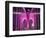 Brooklyn Bridge Lit Purple-Alan Schein-Framed Photographic Print