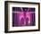 Brooklyn Bridge Lit Purple-Alan Schein-Framed Photographic Print