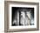 Brooklyn Bridge, Manhattan, New York, White Frame, Full Size Photography-Philippe Hugonnard-Framed Premium Giclee Print