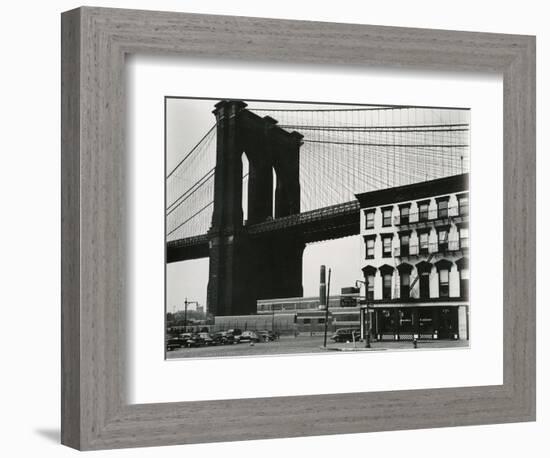 Brooklyn Bridge, New York, 1946-Brett Weston-Framed Photographic Print