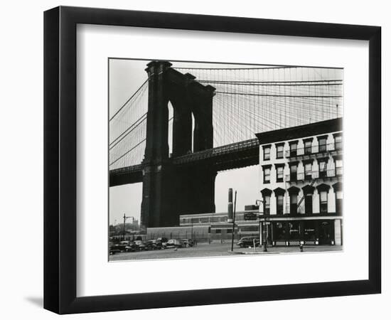 Brooklyn Bridge, New York, 1946-Brett Weston-Framed Photographic Print