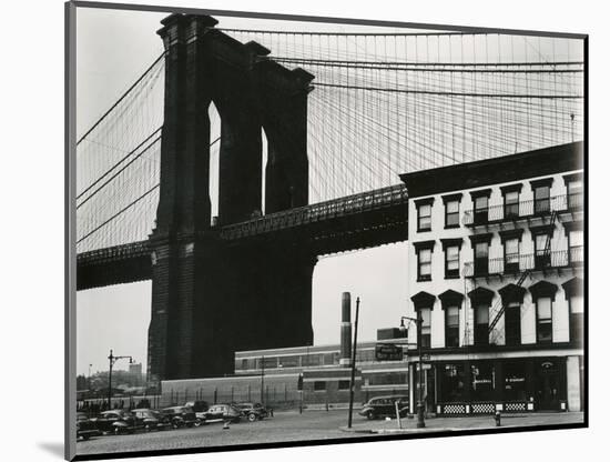Brooklyn Bridge, New York, 1946-Brett Weston-Mounted Photographic Print