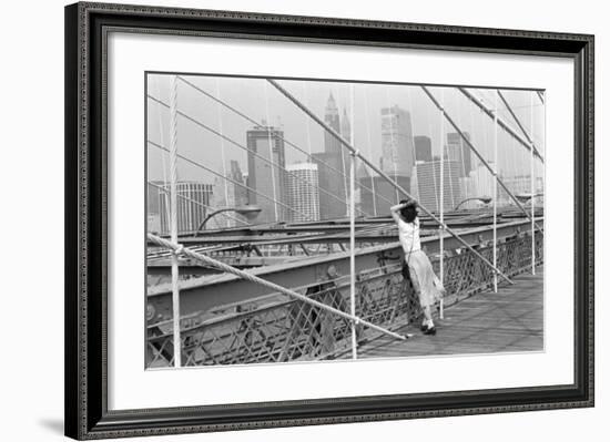 Brooklyn Bridge, New York, 1982-Édouard Boubat-Framed Art Print