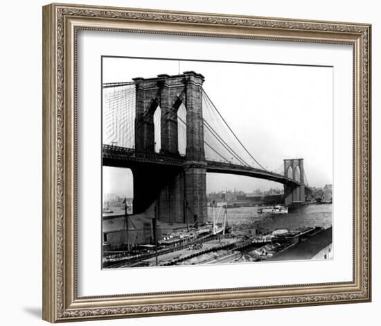 Brooklyn Bridge, New York, c.1905-null-Framed Art Print